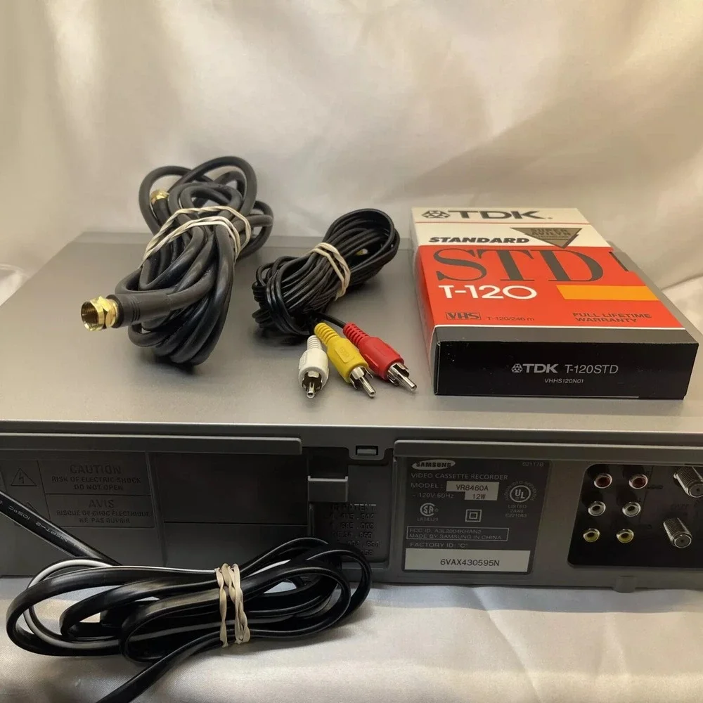 🔥 TESTED WORKING Samsung VR8460A 4 Head VCR / VHS Player & Recorder  + EXTRAS